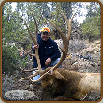 Nick also gets a wallhanger trophy 6x6 Bull Elk with Silver Peaks Outfitters